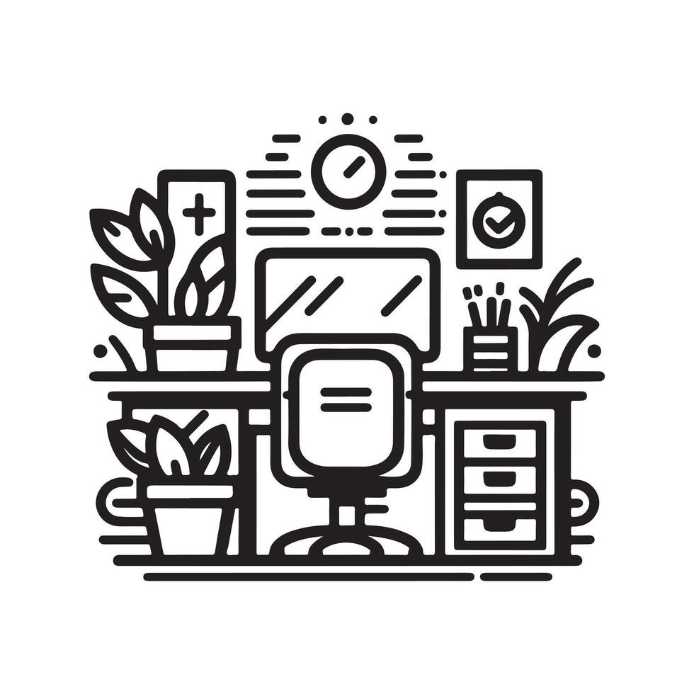 Office Space Design vector