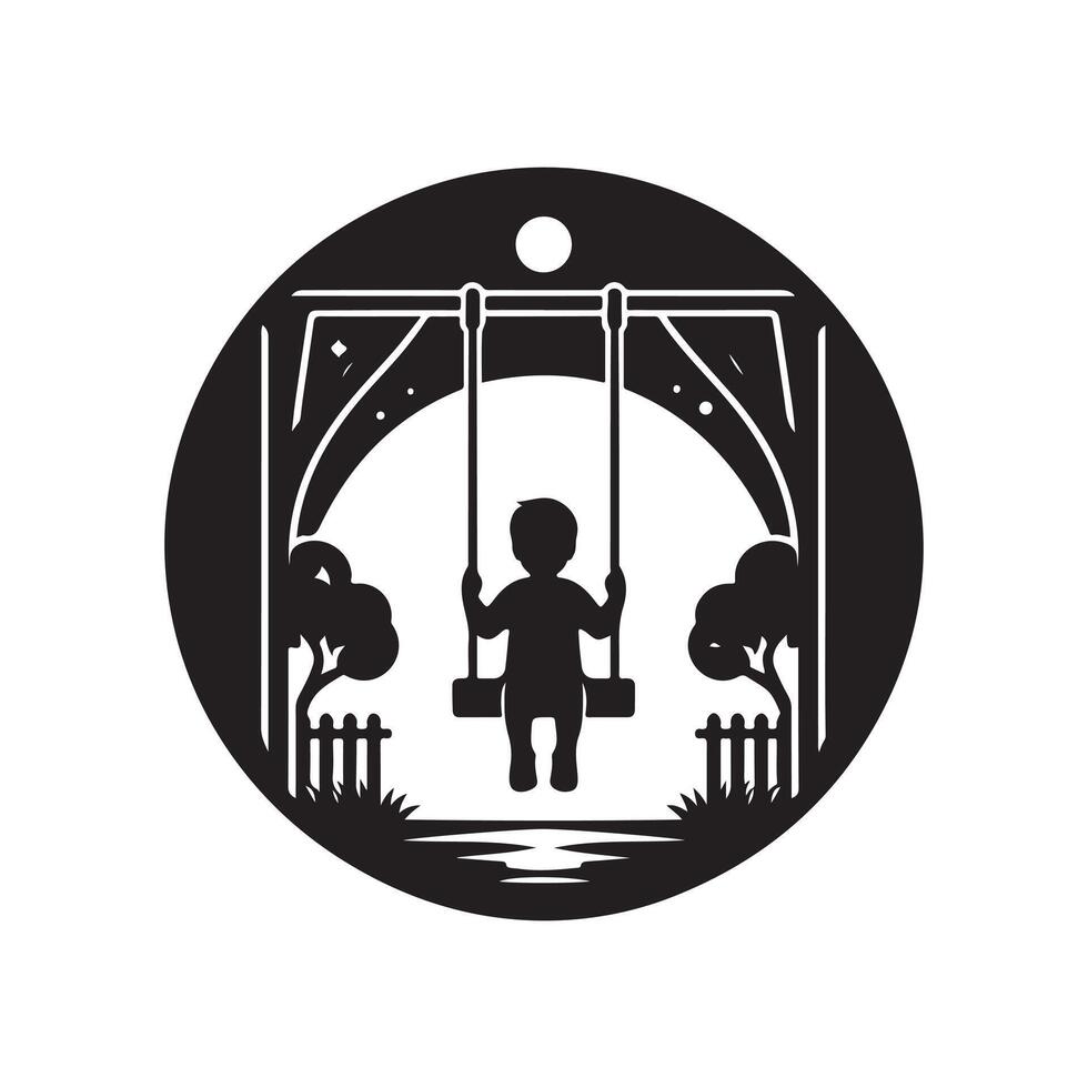 Hanging Swing Illustration vector