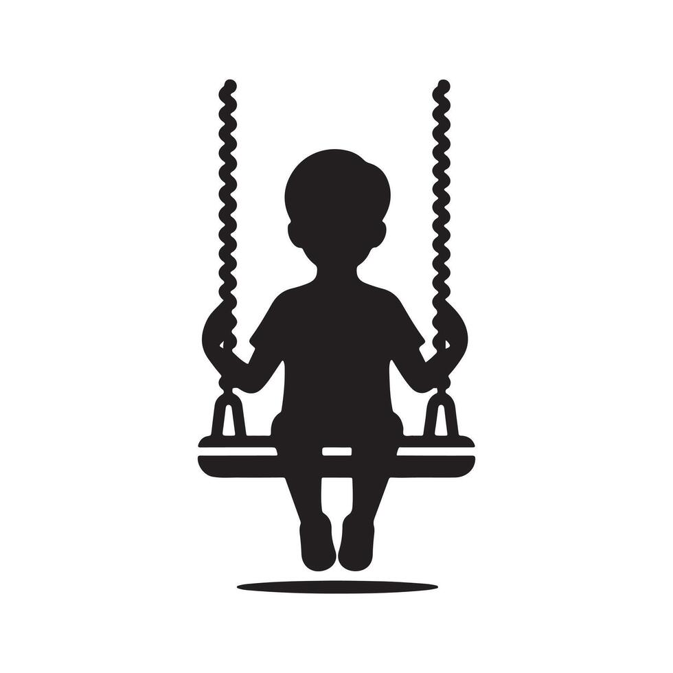 Nature Swing Scene vector