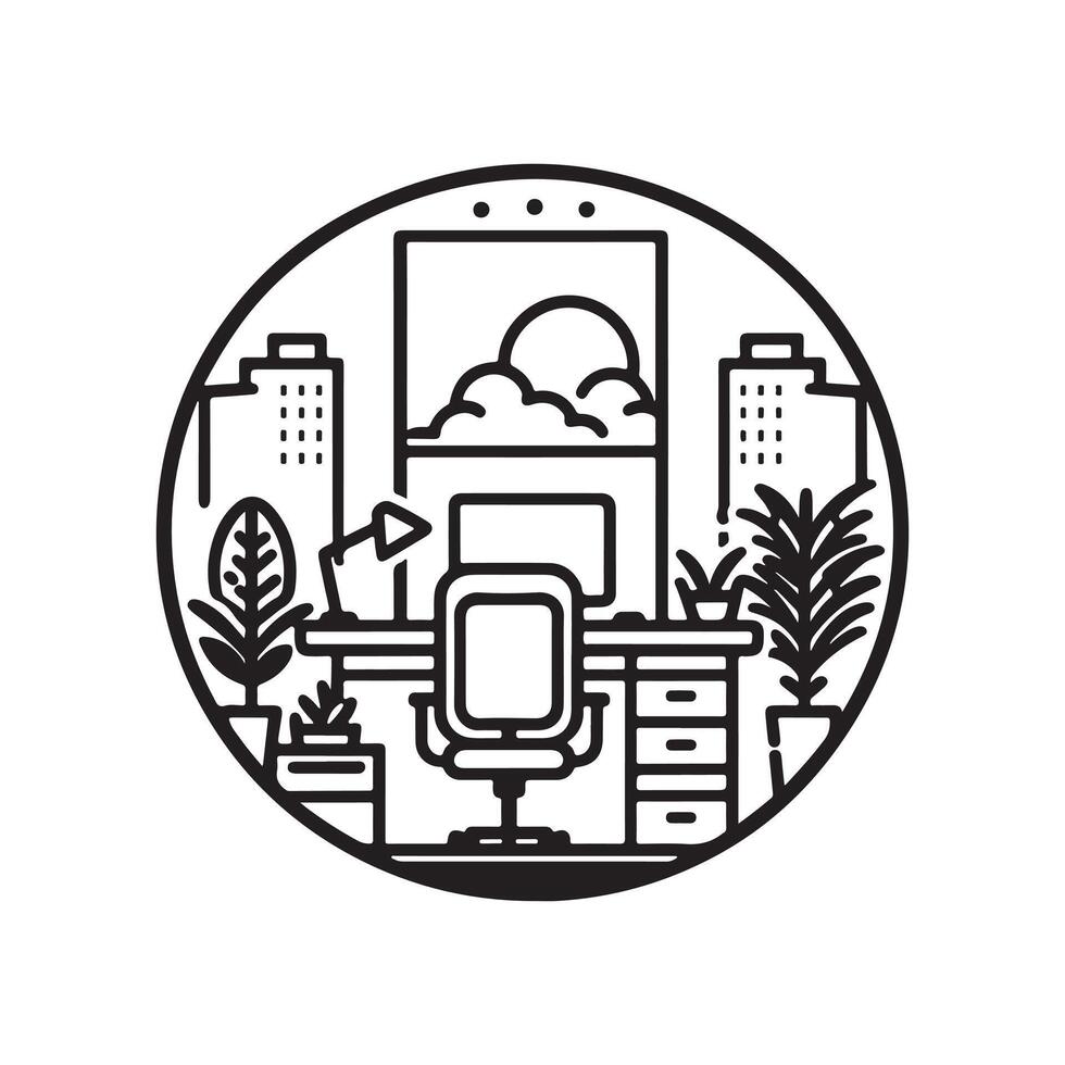 Office Life Illustration vector