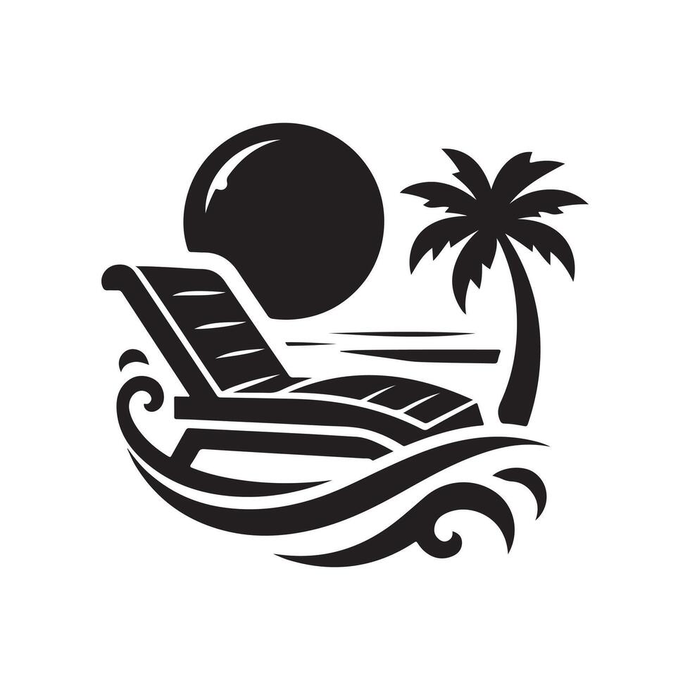 Recliner Lounge Chair Art vector