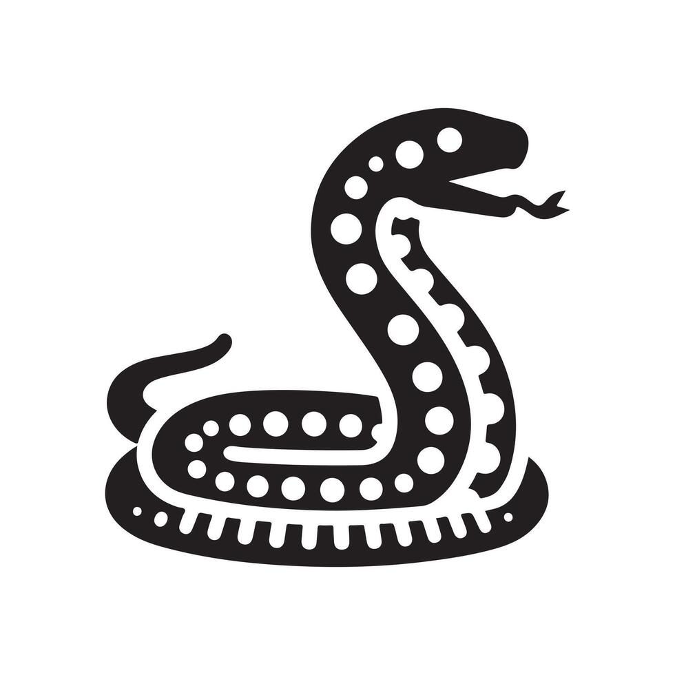 Gopher Snake Outline Image vector
