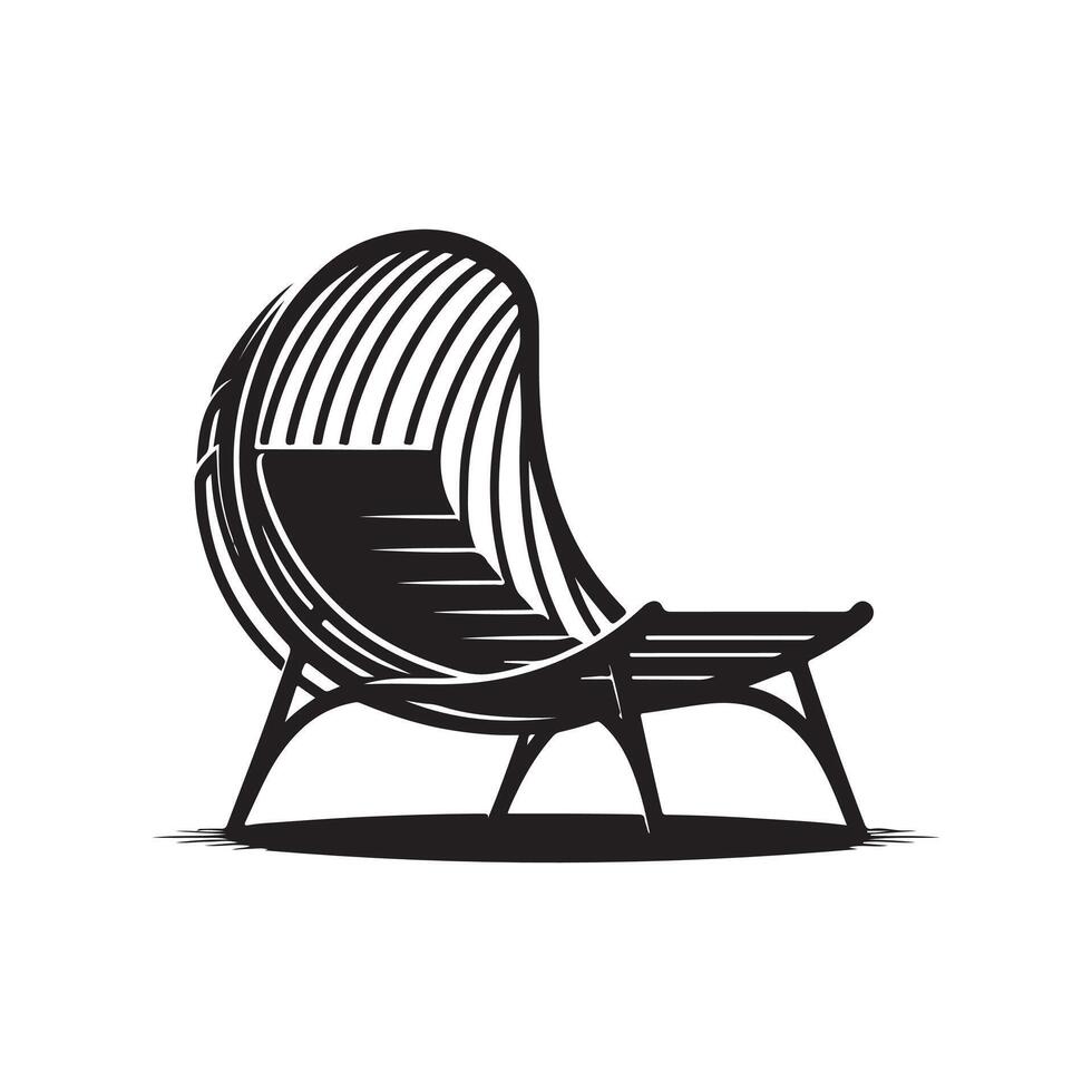 Relax Lounge Chair Sketch vector