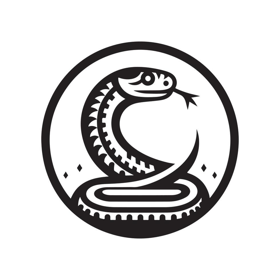 Gopher Snake Silhouette vector
