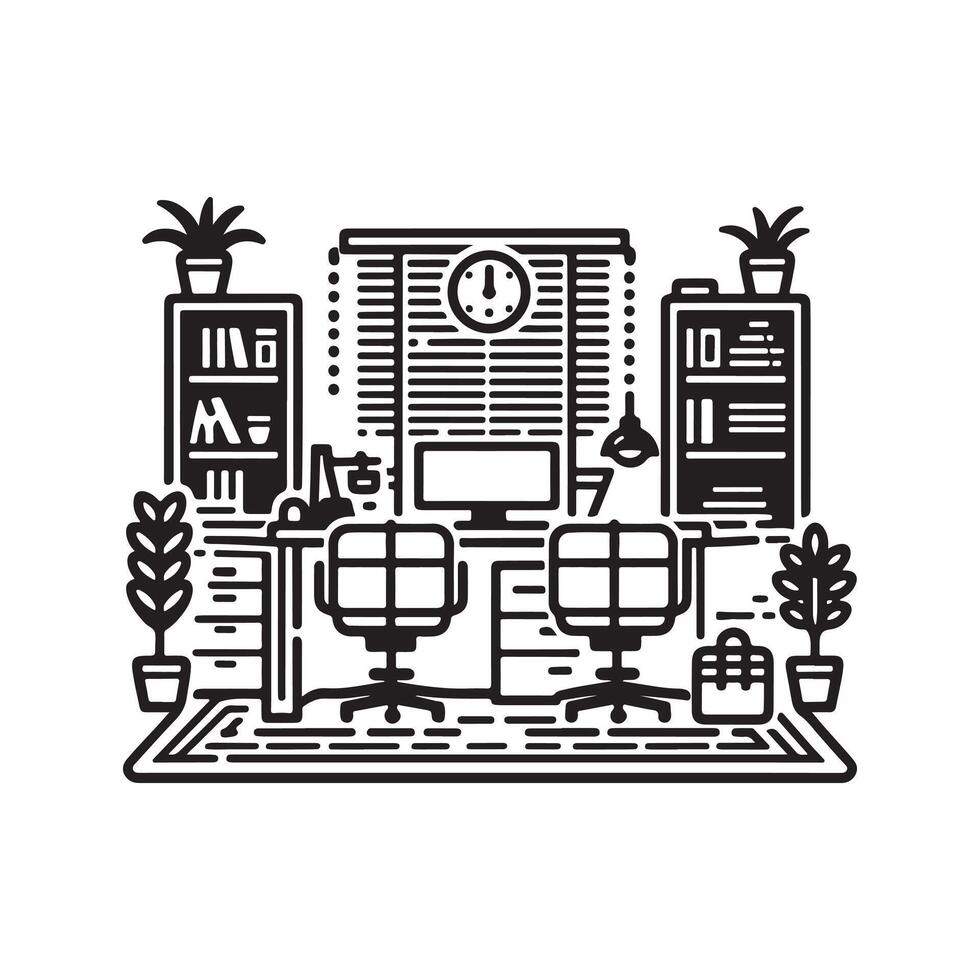 Desk Job Art vector