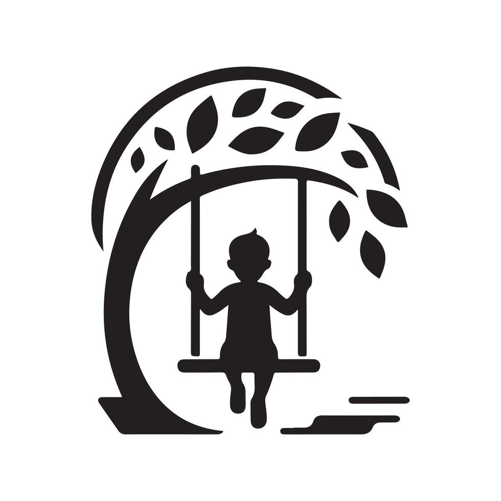 Simple Swing Clipart vector