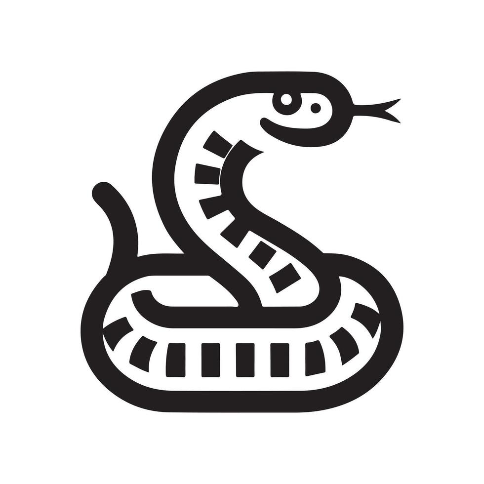 Dangerous Gopher Snake Illustration vector