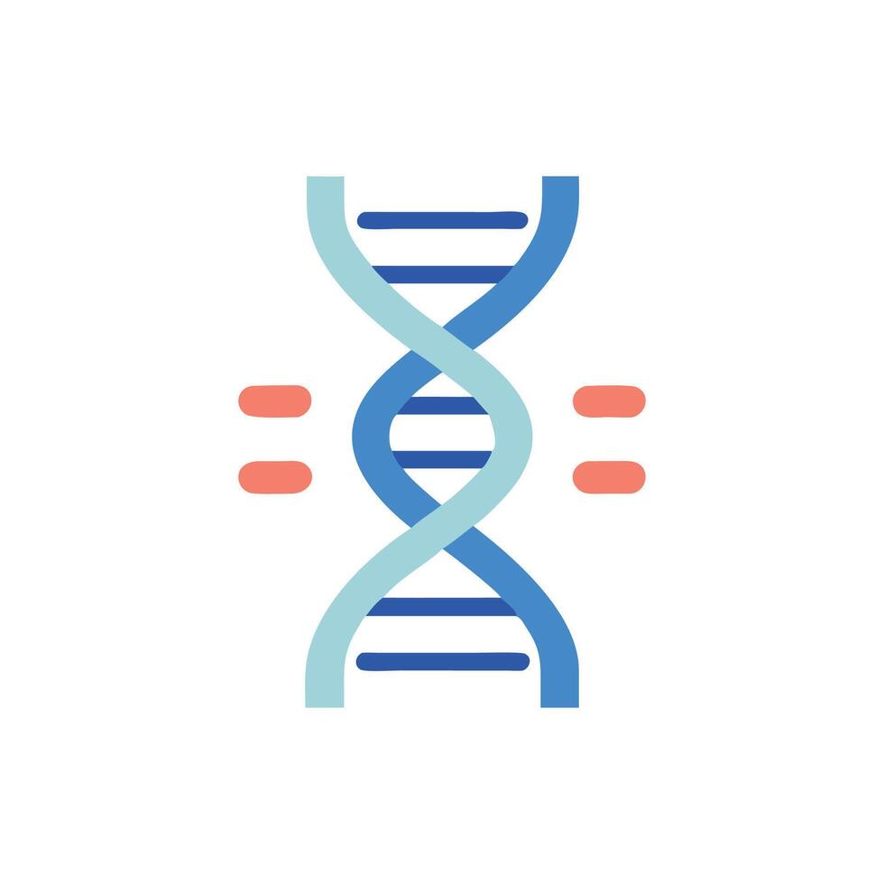 DNA structure science biology healthcare DNA strand representation vector
