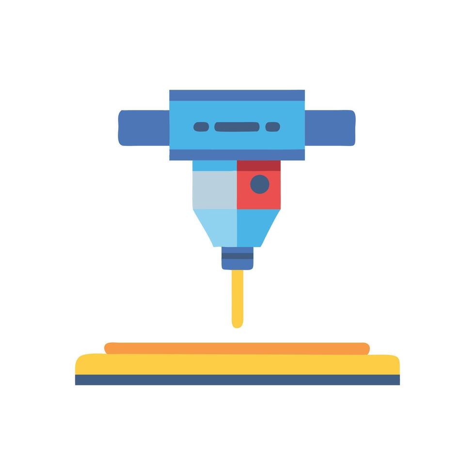 3D Printing Machine Icon Innovation Technology and Manufacturing vector