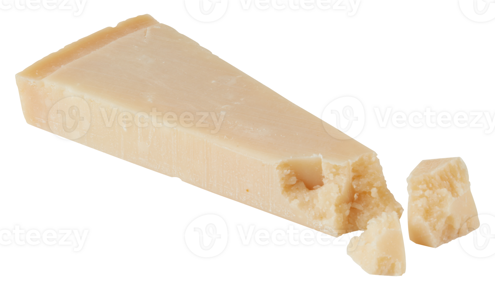 Butter flavored cheese cut out isolated transparent background png