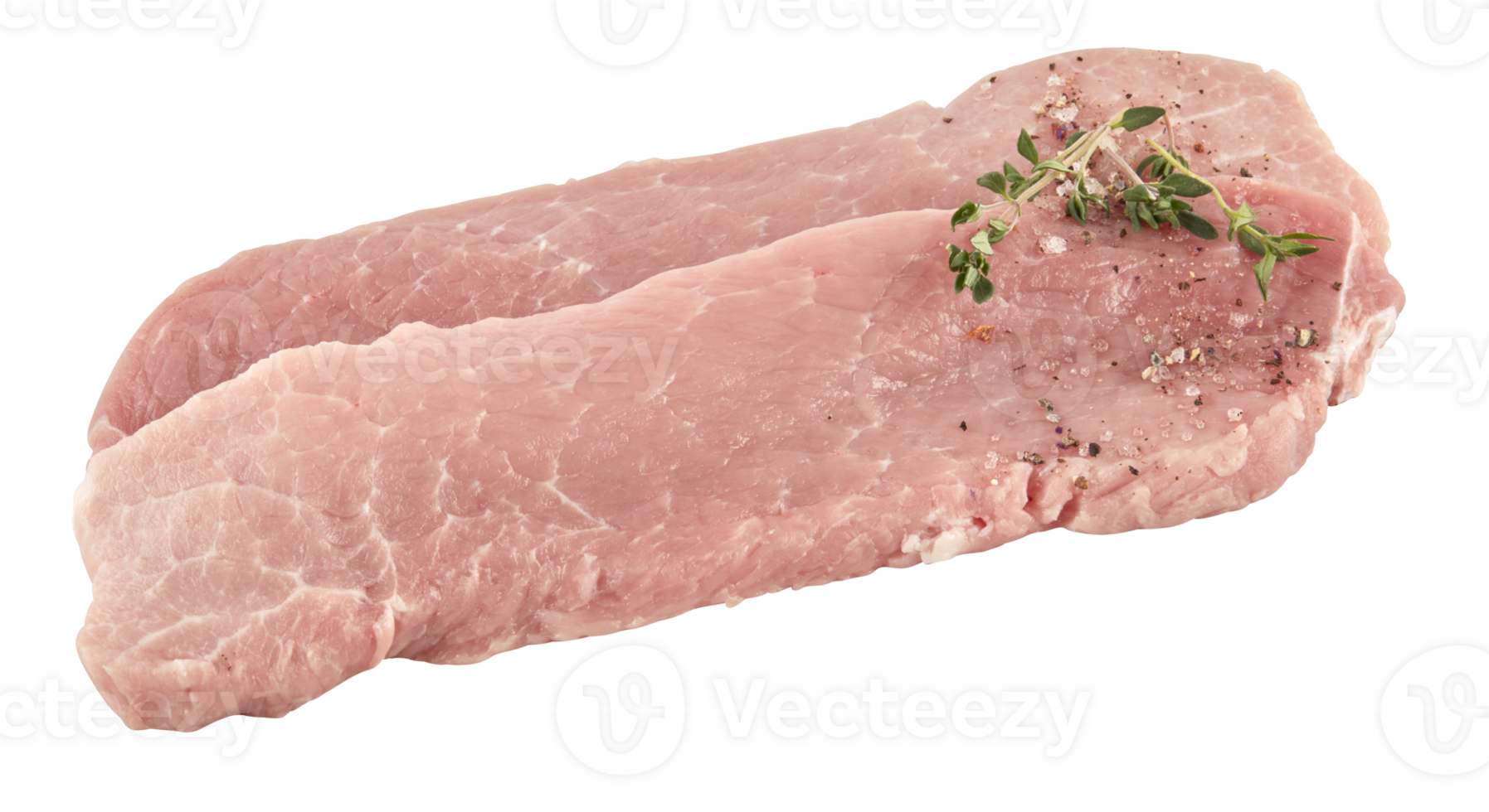 fresh pork raw cut out isolated transparent background png