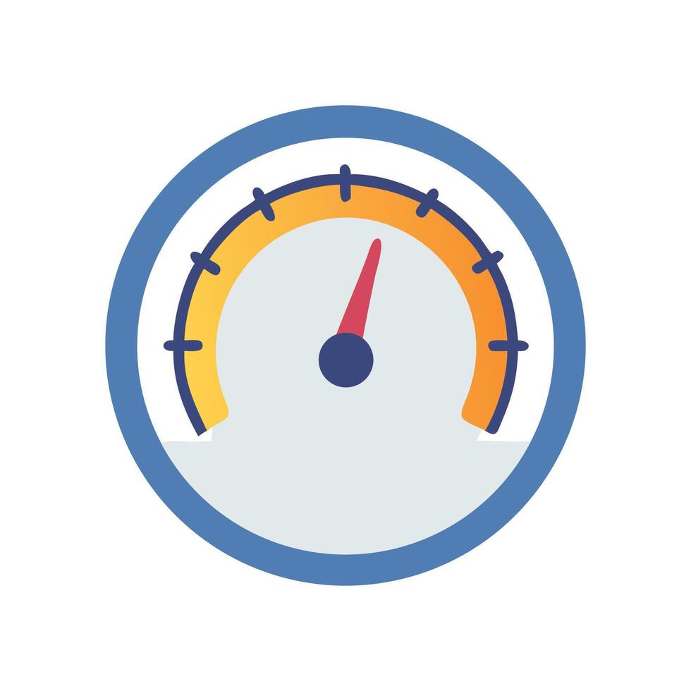 Speedometer Illustration Performance, Velocity, and Measurement vector