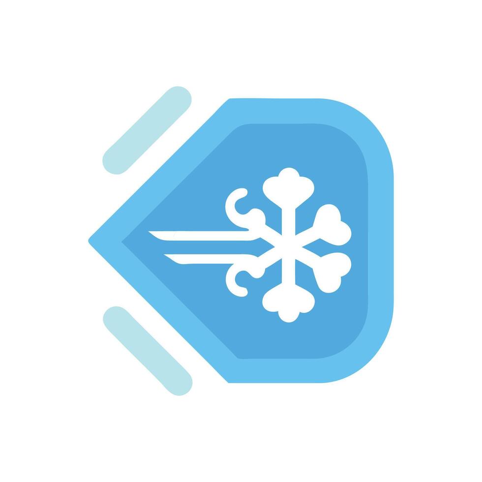 Air Conditioning Logo, Cold Temperature Control Symbol vector