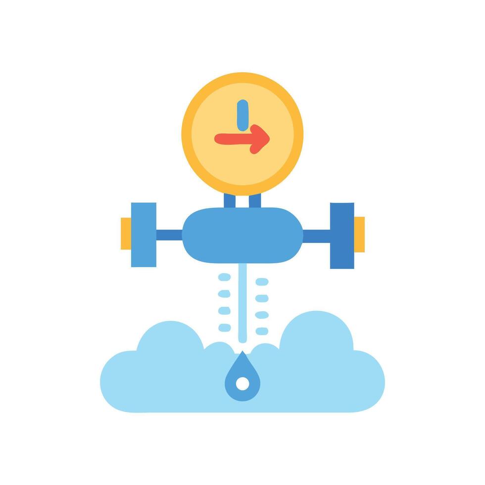 Drip Irrigation System for Agriculture Water Saving Methods vector