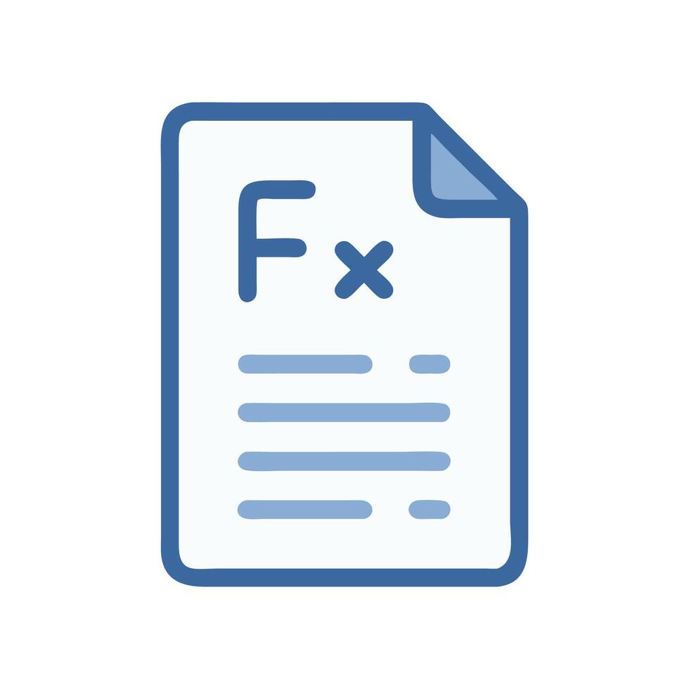 Form Icon File Icon Fx Icon Document Icon vector