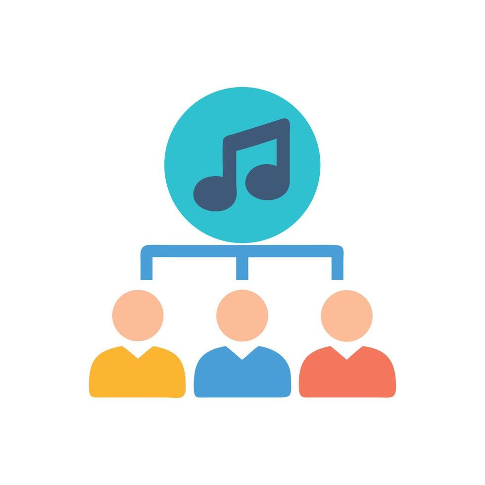 Shared Music Platform with Community Engagement and Listening vector
