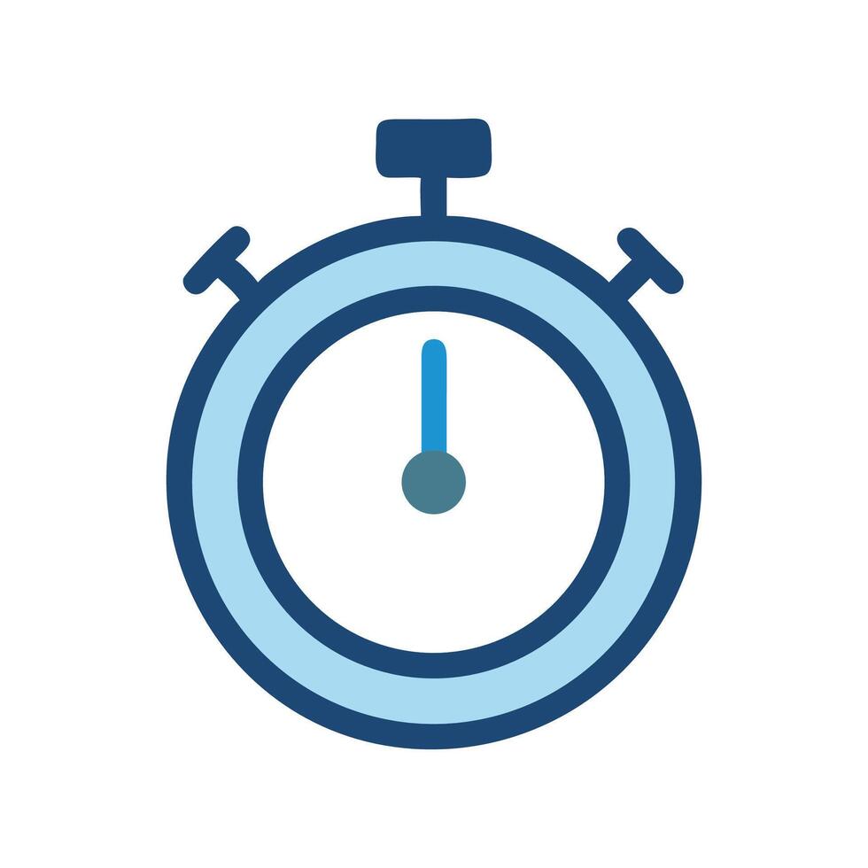 Stopwatch icon for time measurement timer countdown vector