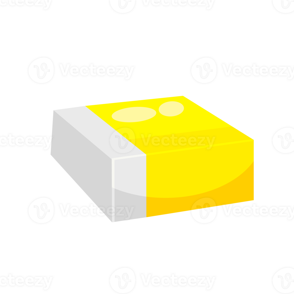 A yellow box with a white border png