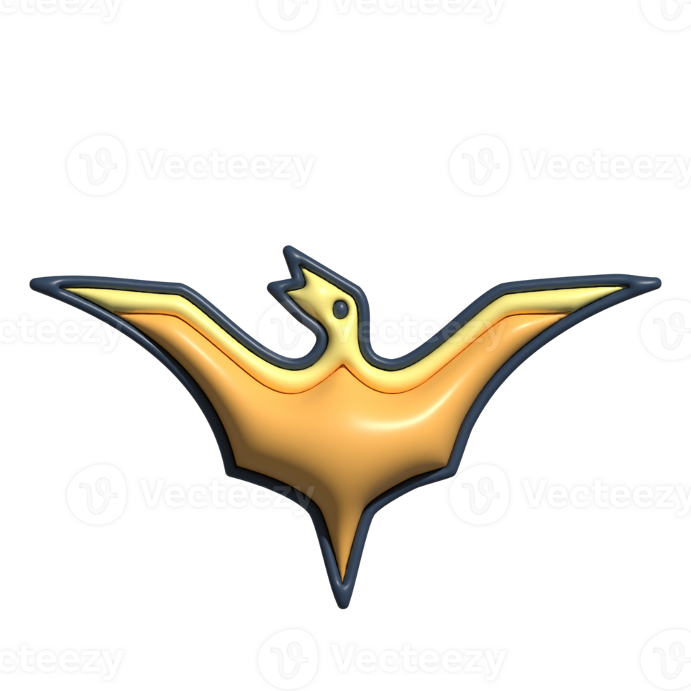 3D Pterosaurus Flying Dinosaur and Mesozoic Era Concept png