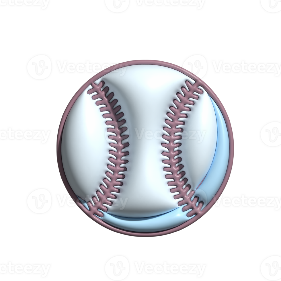 3D Render of Tennis Ball Icon Sports Equipment and Game Symbol png