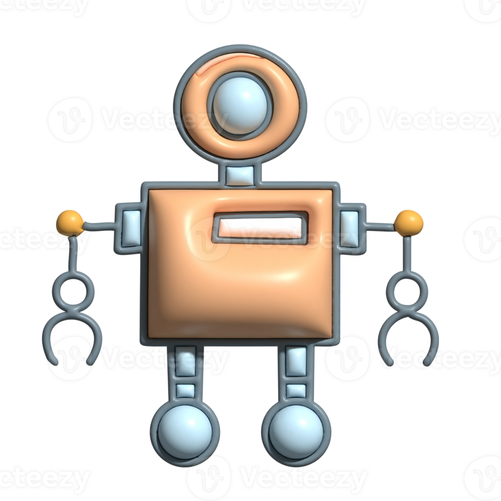 3D Robot Artificial Intelligence and Robot Design png