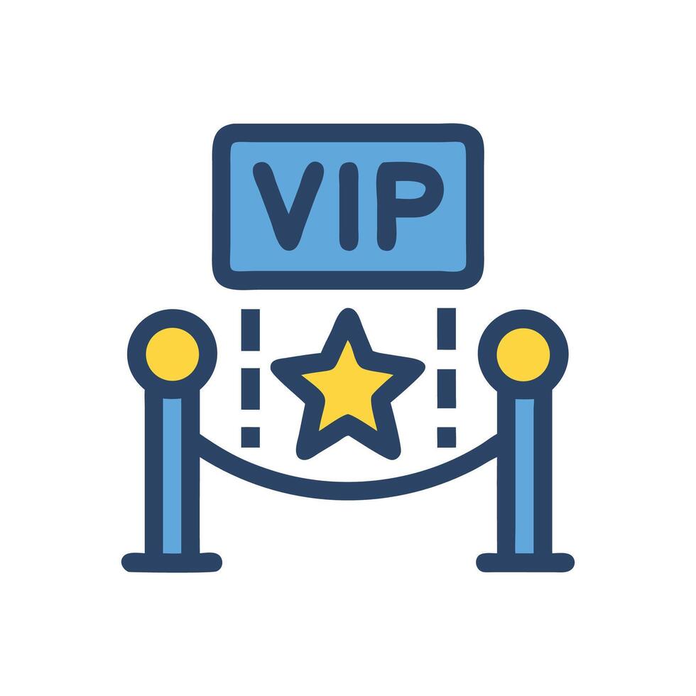 VIP access event entrance with red carpet illustration vector