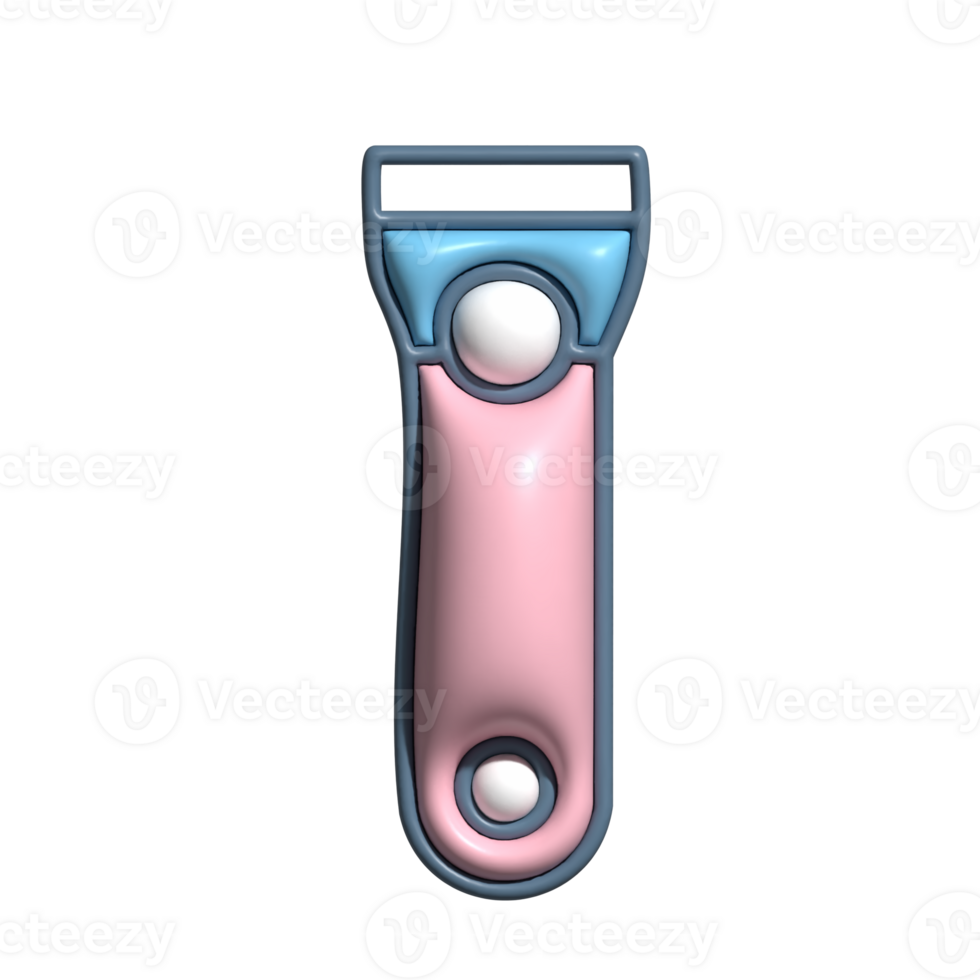 Modern 3D Nail Clipper Icon Manicure Accessory and Cleanliness Symbol png