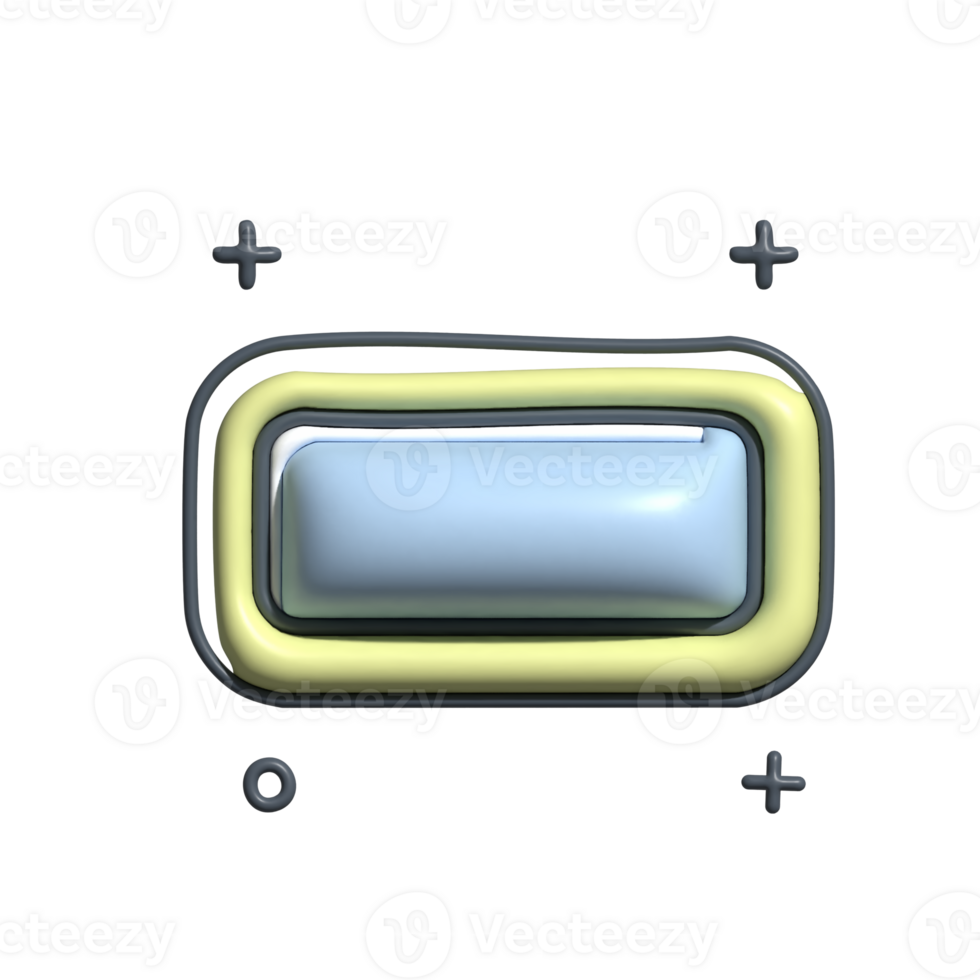 3D Render of Bath Soap Icon Hygiene and Cleanliness Symbol png