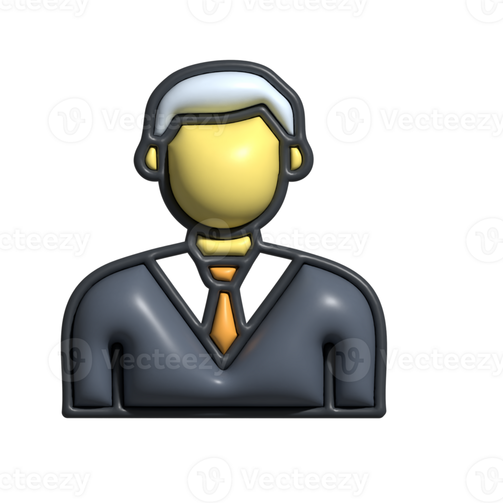 Modern 3D Judge Icon Legal System, Verdict, and Authority Design png