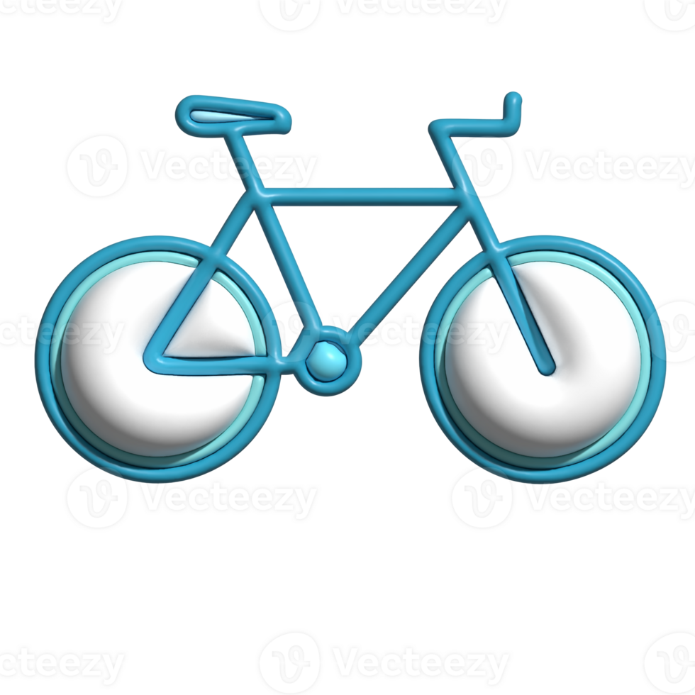 3D Bicycle Eco-Friendly Travel and Fitness Concept png