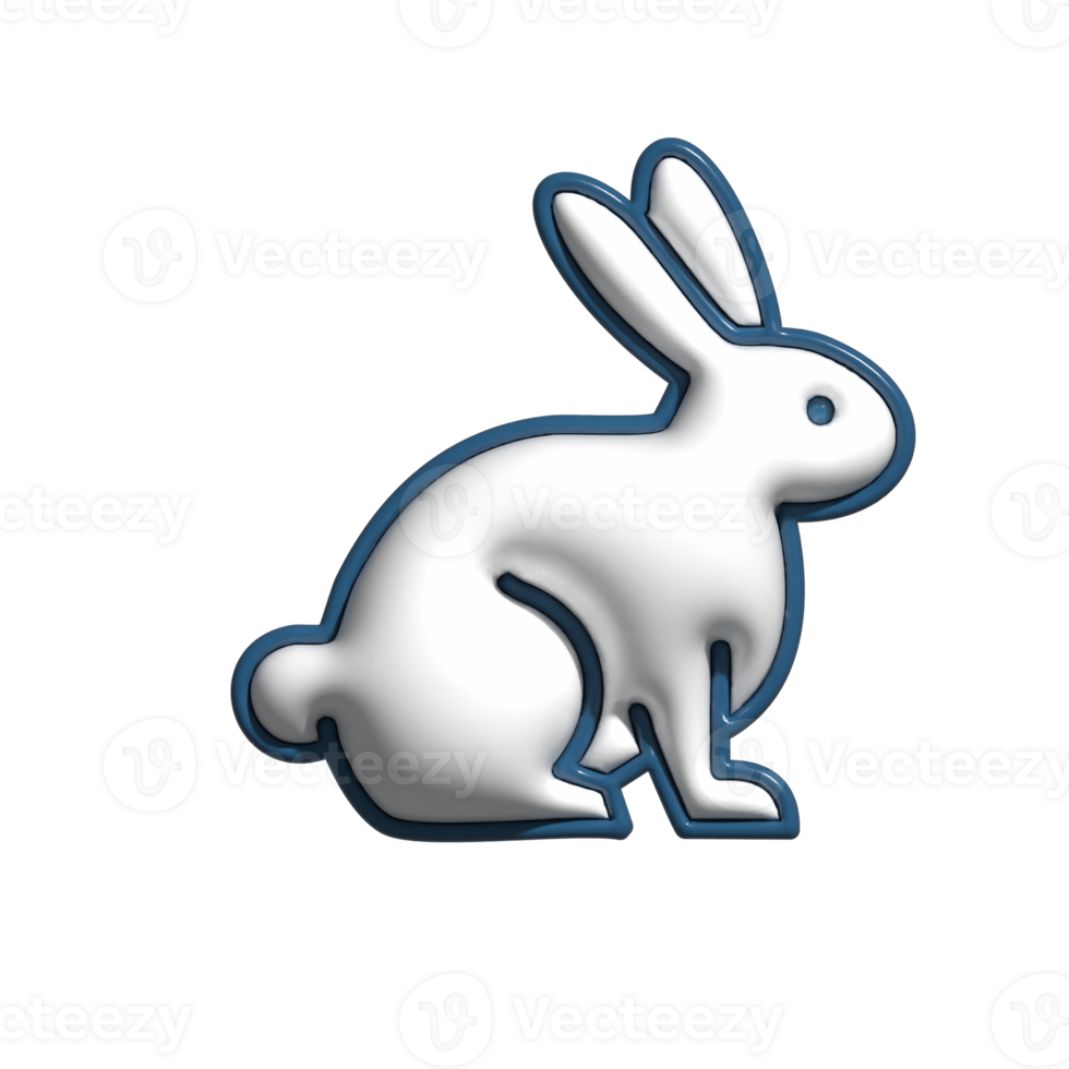3D Bunny Icon png