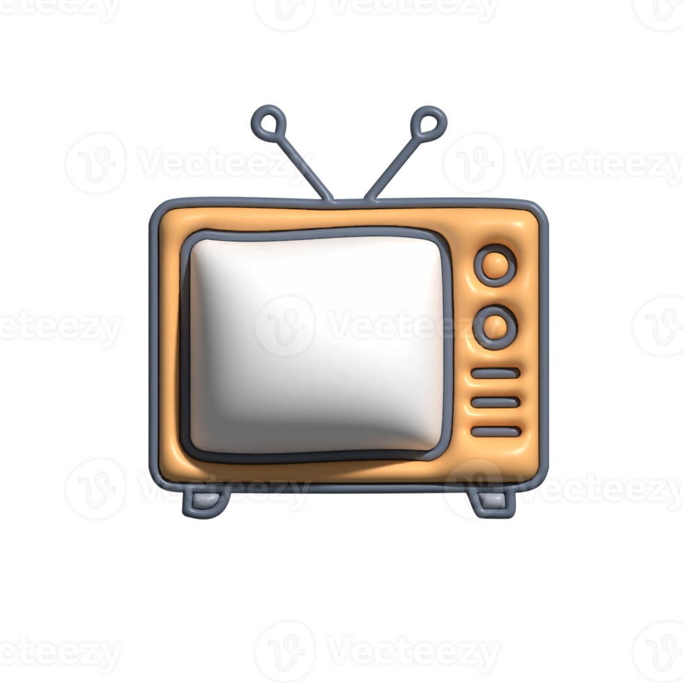 3D TV Modern Television and Media Viewing Concept png