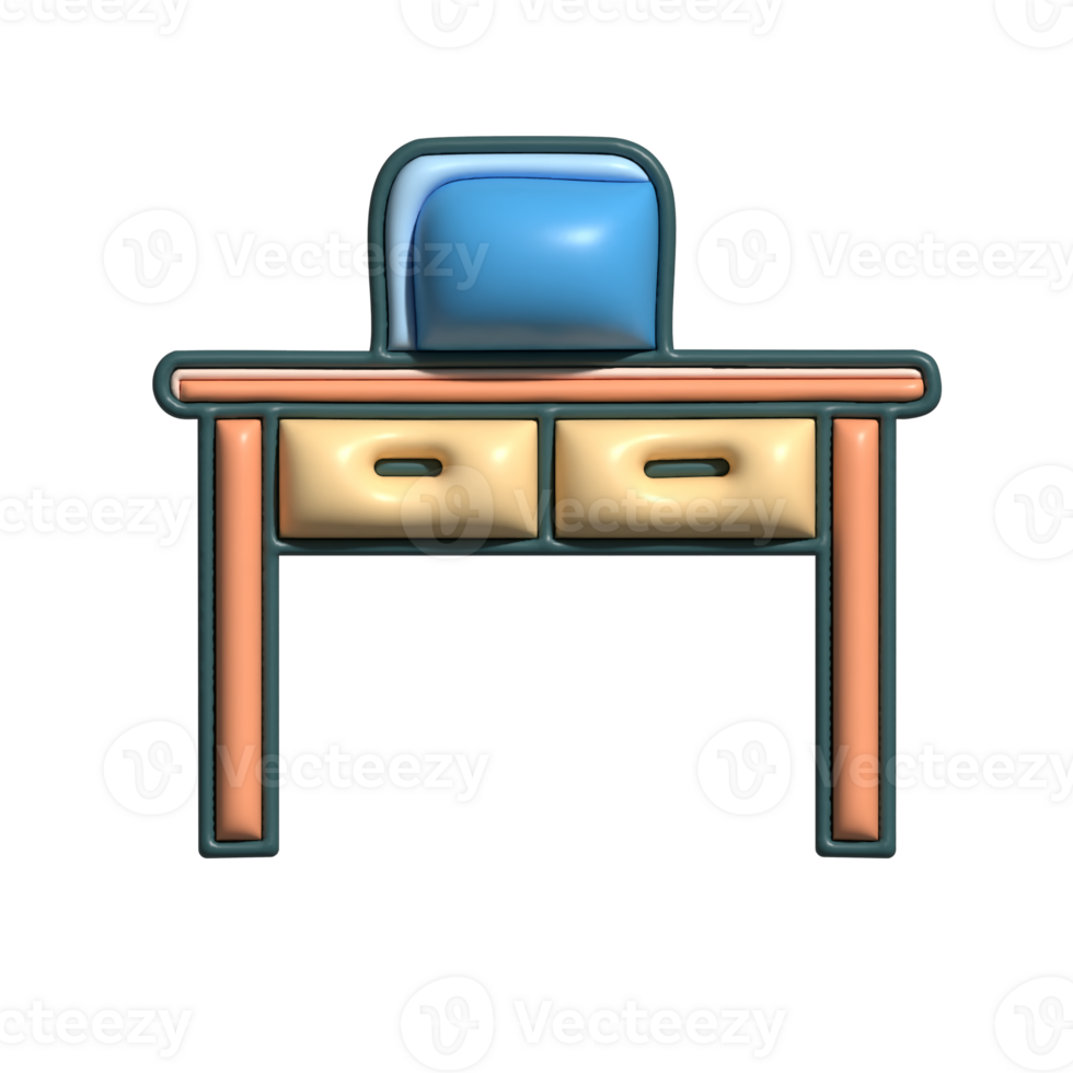 3D Render of Workbench Icon Workshop and DIY Tool Symbol png