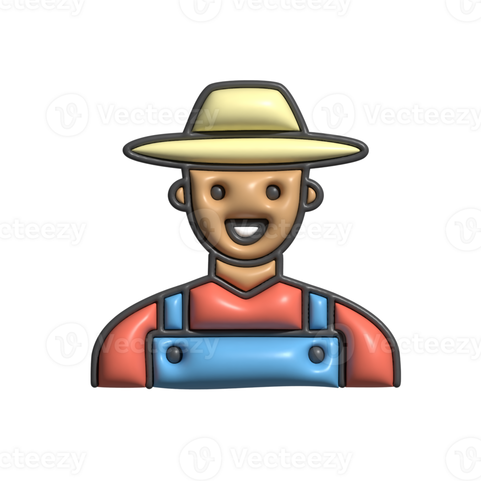 Modern 3D Breeder Icon Animal Husbandry, Breeding Process, and Farm Management Design png