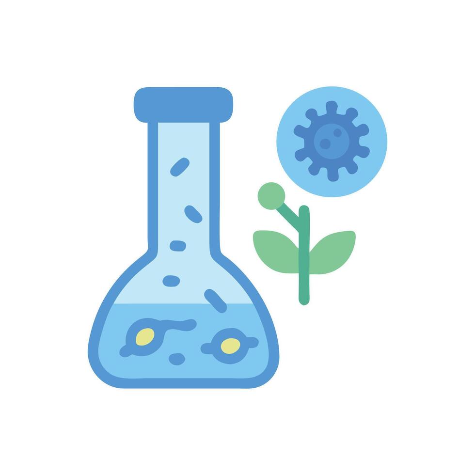 Science Experiment with Virus Cell for Vaccine Research vector