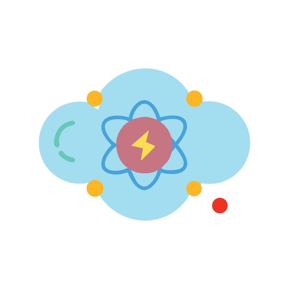 Cloud Computing Energy Power Electric Technology Illustration vector