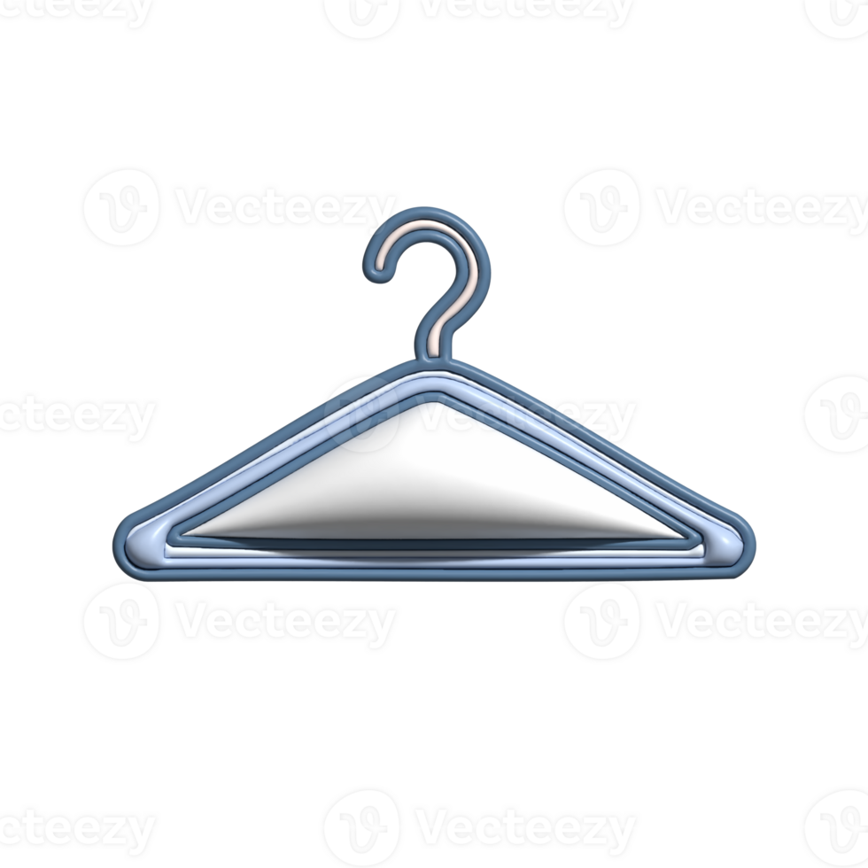 Modern 3D Hangers Icon Clothes Hanging Tool and Fashion Organization Design png