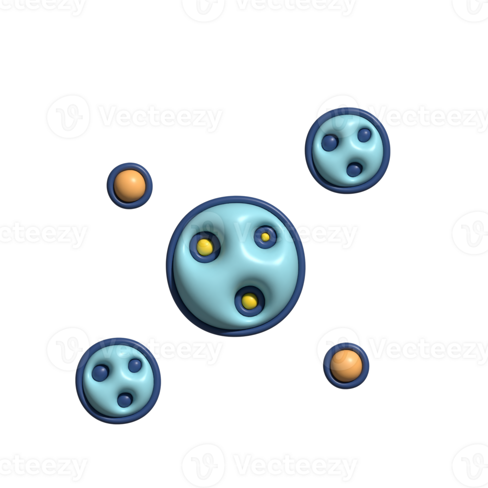 3D Render of Asteroids Icon Space Rocks and Cosmic Collision Symbol png