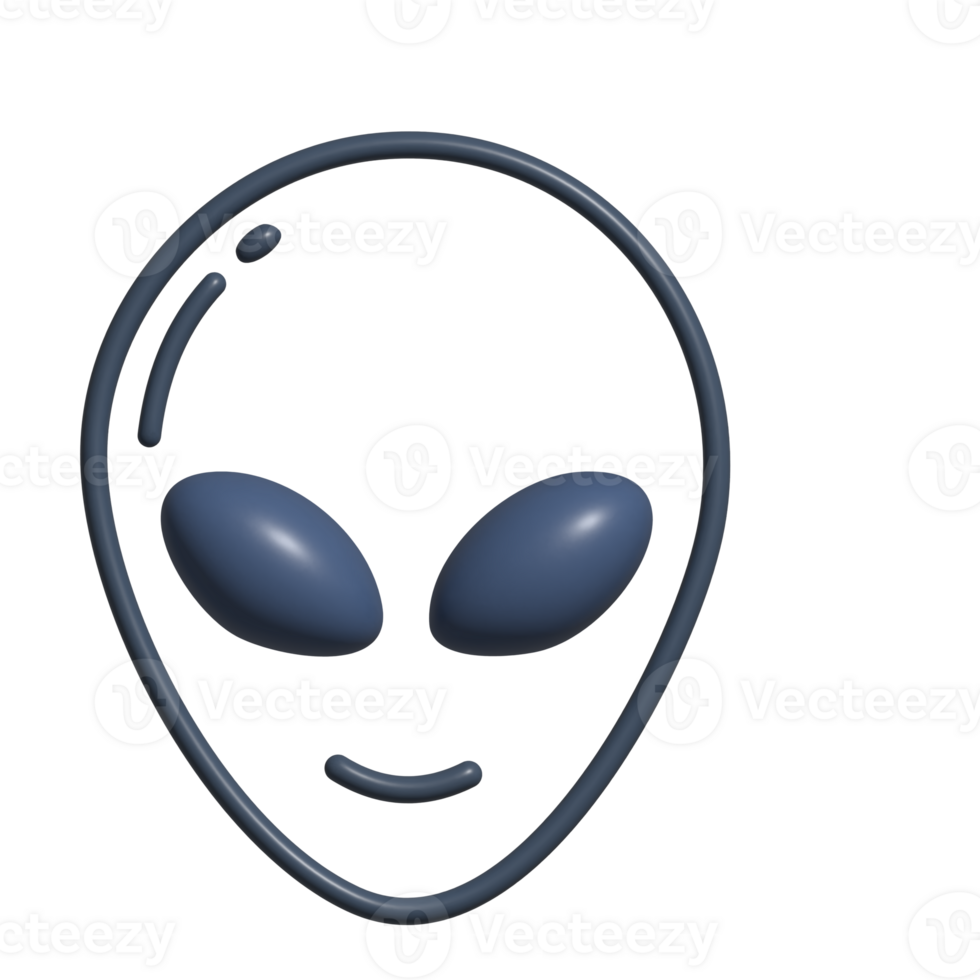 Alien face clipart png