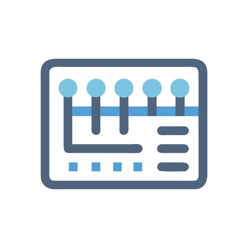 Sound Mixing Console Icon Audio Production Control vector