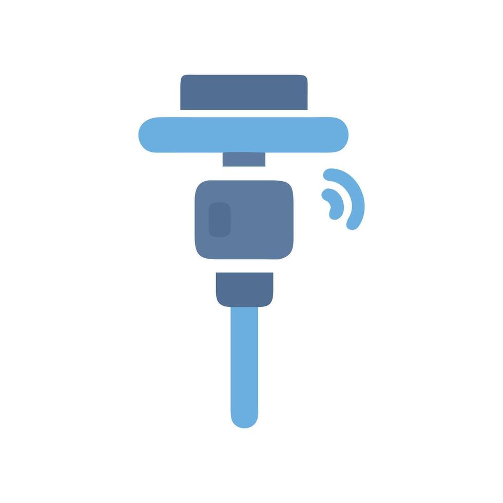 Smart Irrigation System Icon with Wireless Connectivity Feature vector