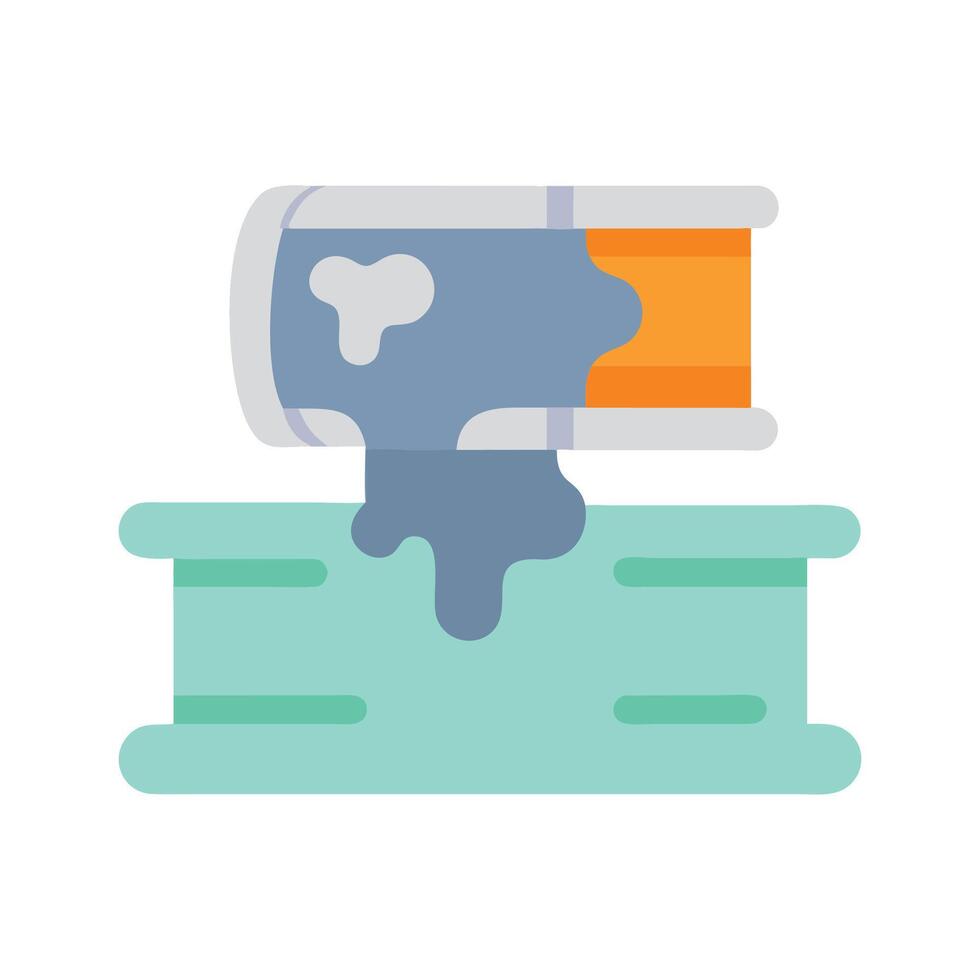 Sewage Overflowing into Body of Water Illustration vector