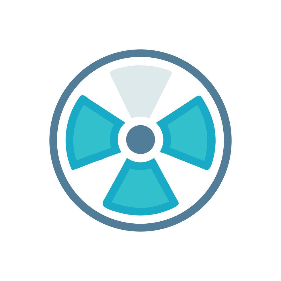 Radioactive Symbol A simple safe isolated illustration design vector