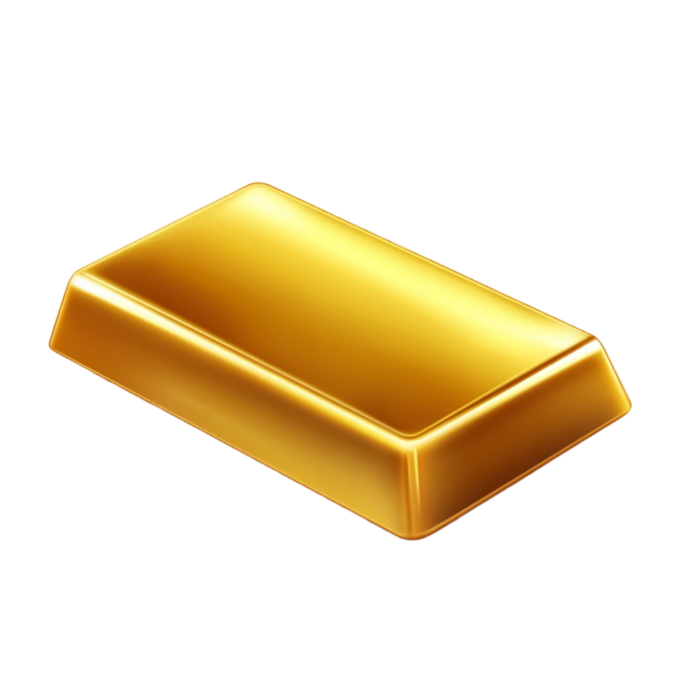 Gold Bar on Transparent Background png