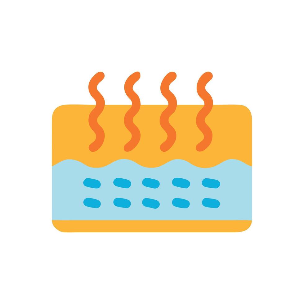 Hot Water Heat Exchanger Graphic Icon Illustration Design vector