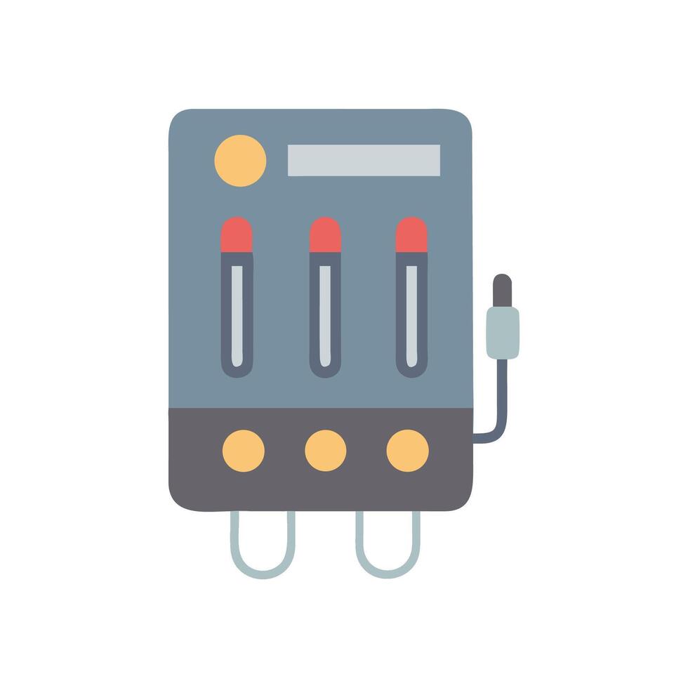 Modern Water Heater Illustration Isolated on Black Background vector