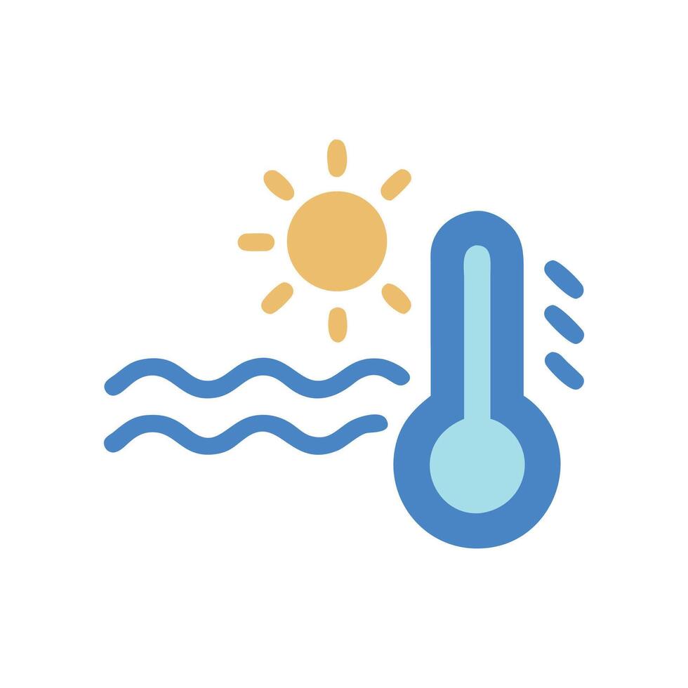 Rising Temperatures Heat Wave, Summer, Weather, and Climate vector