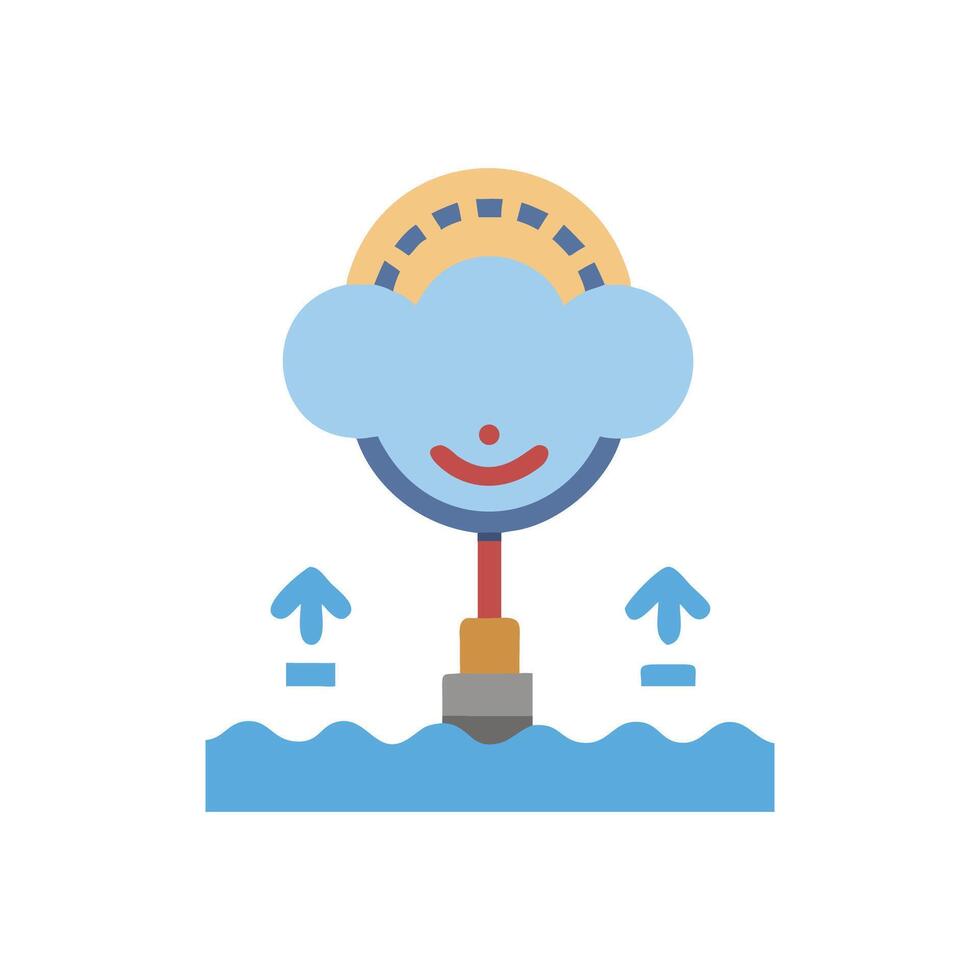 Cloud Seeding Illustration Weather Modification with Science and Technology vector