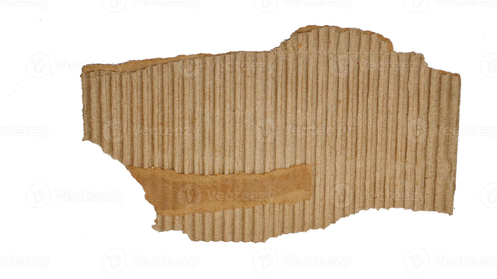 Brown paper texture cardboard with torn for design background photo