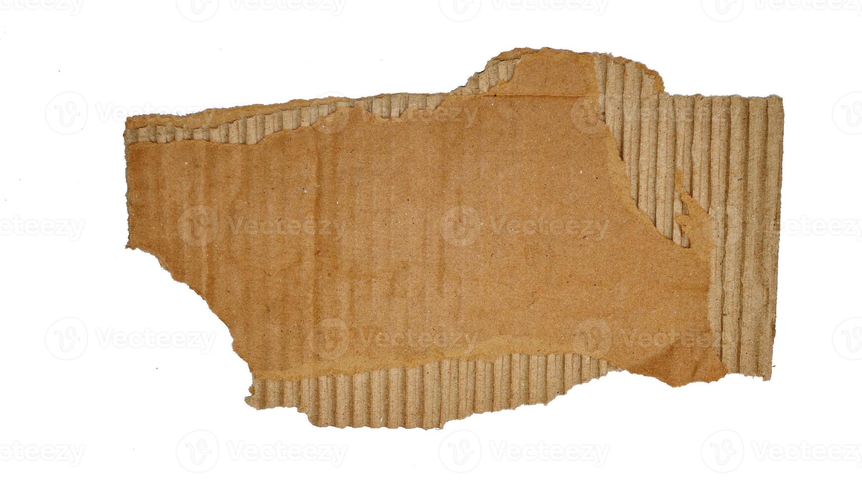 Brown paper texture or cardboard with torn for design background photo